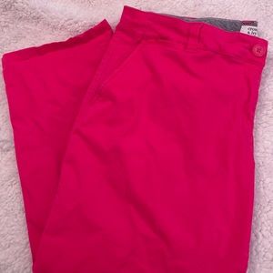 crown & ivy Dark Coral Capris Pants